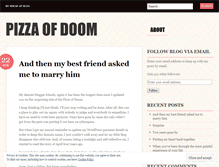 Tablet Screenshot of pizzaofdoom.com
